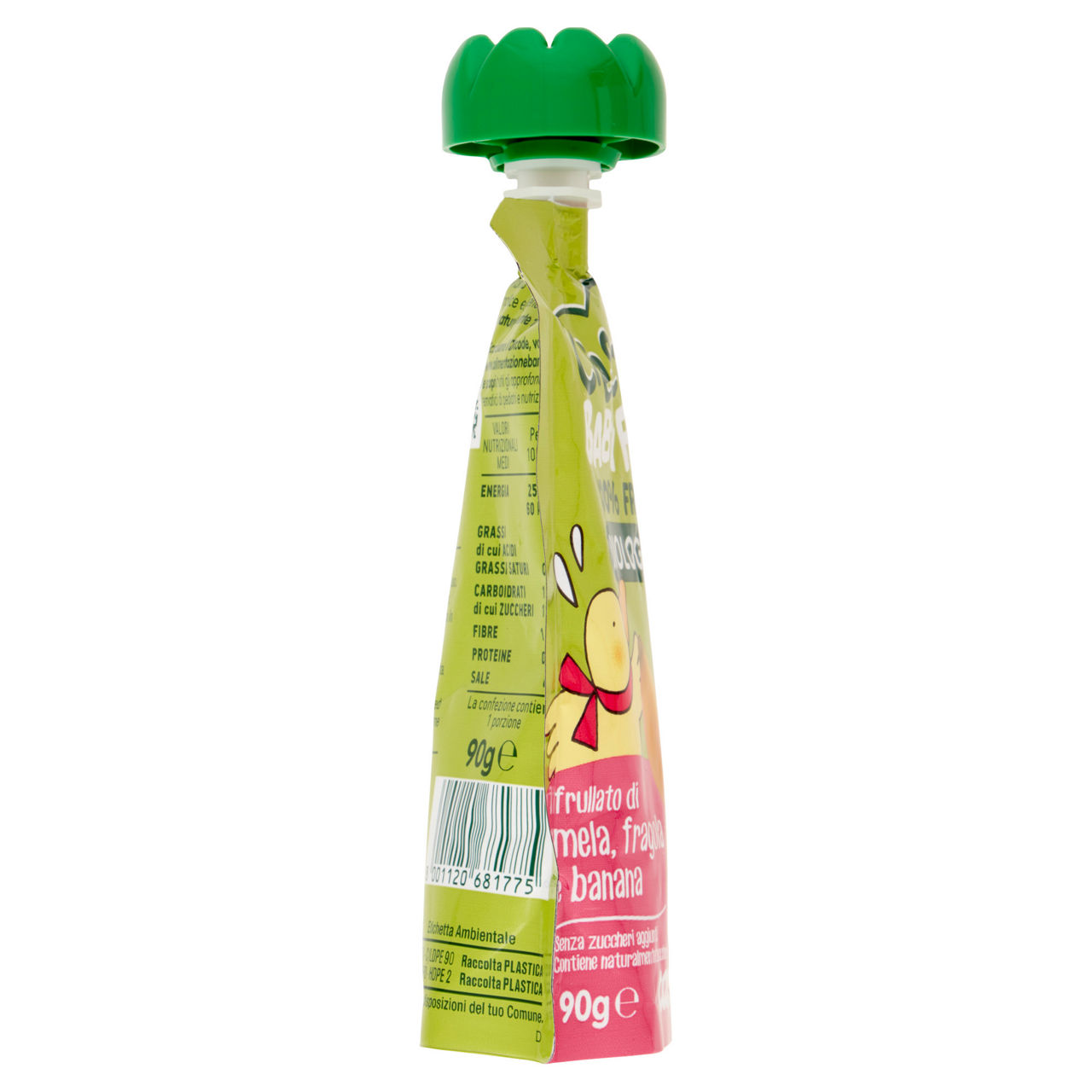 Pouche di frutta bio di mela fragola e banana 90 gr - Immagine 31