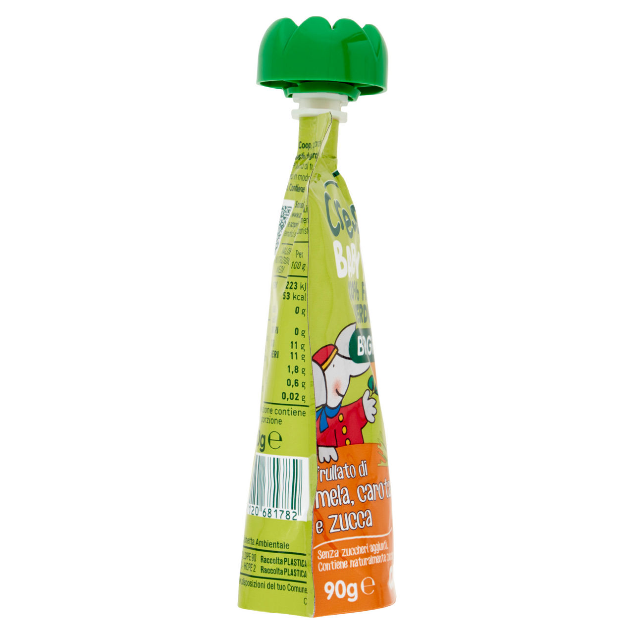Pouche di frutta e verdura bio di mela carota e zucca 90 gr - Immagine 41