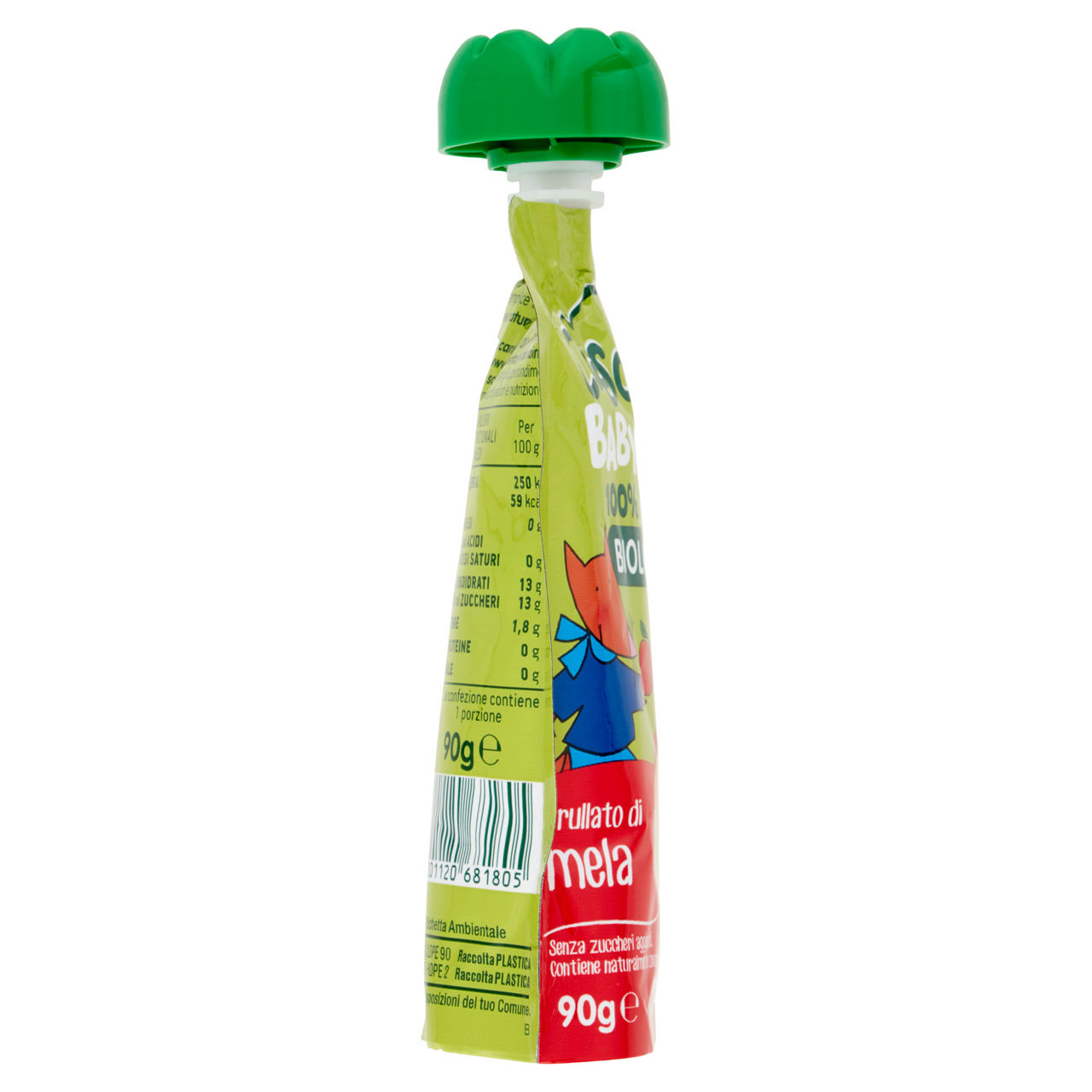 Pouche di frutta bio di mela 90 gr - Immagine 11