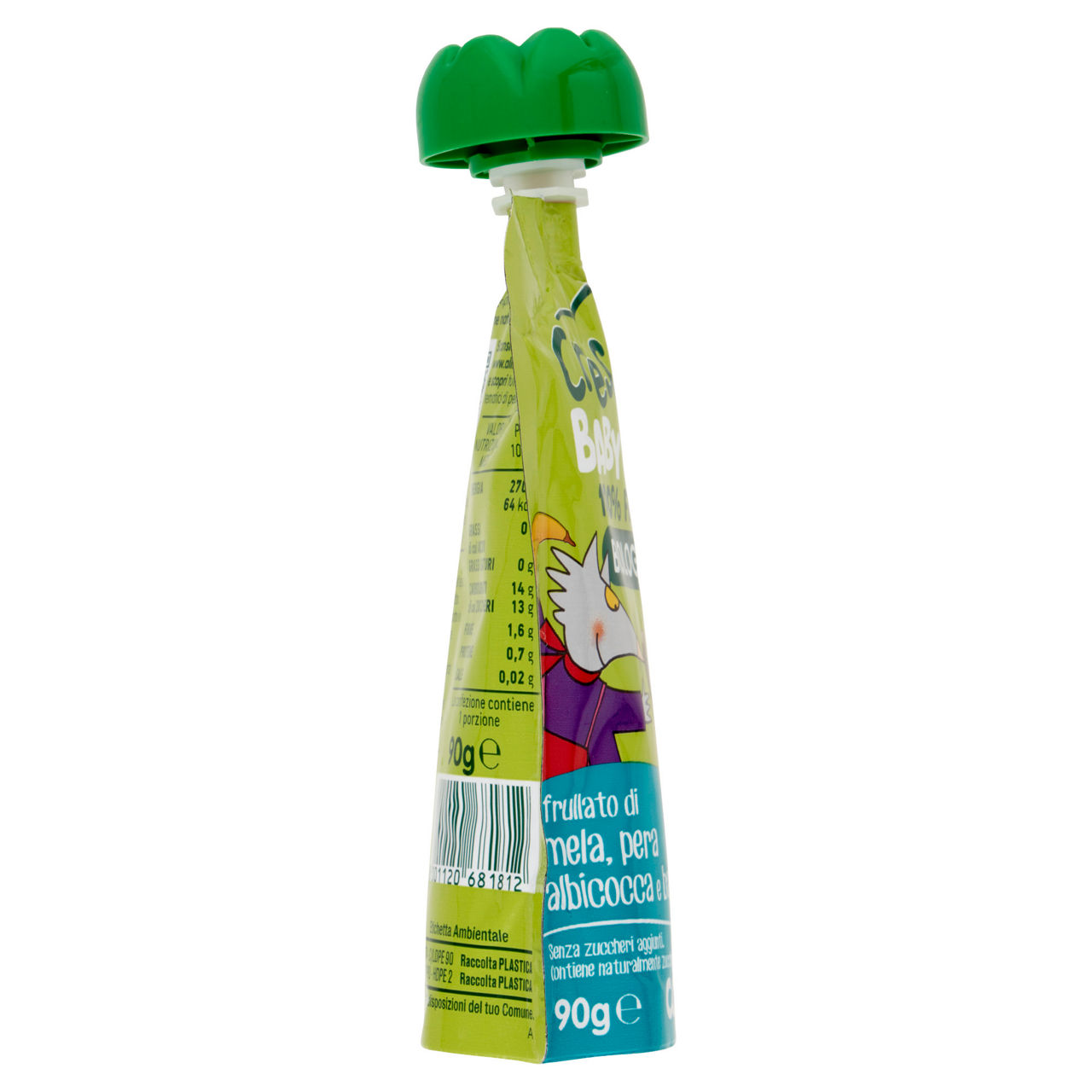 Pouche alla frutta bio di mela pera albicocca e banana 90 gr - Immagine 41