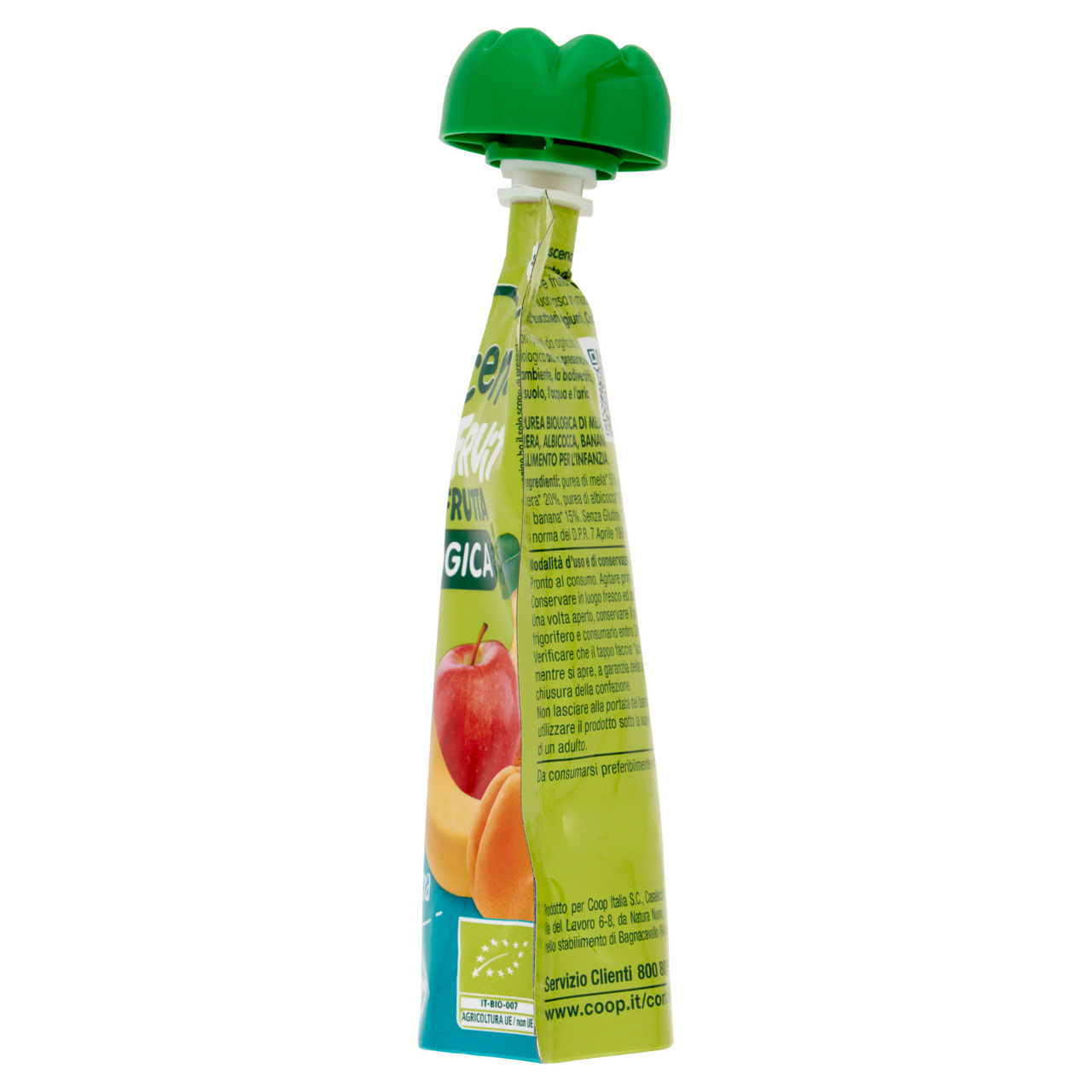 Pouche alla frutta bio di mela pera albicocca e banana 90 gr - Immagine 21
