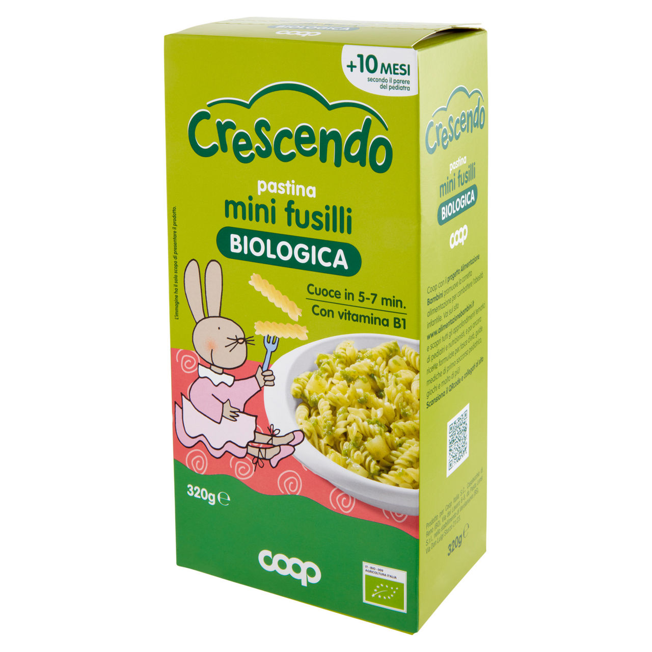 Pastina di semola di grano duro bio mini fusilli coop crescendo g  320 - Immagine 31