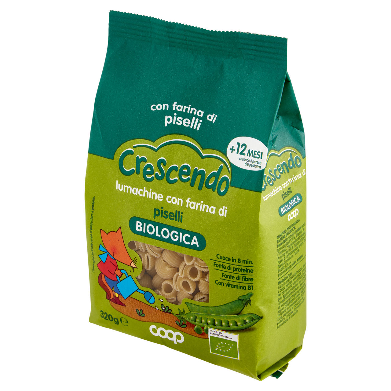 Lumachine con farina di piselli bio coop crescendo g320 - Immagine 61