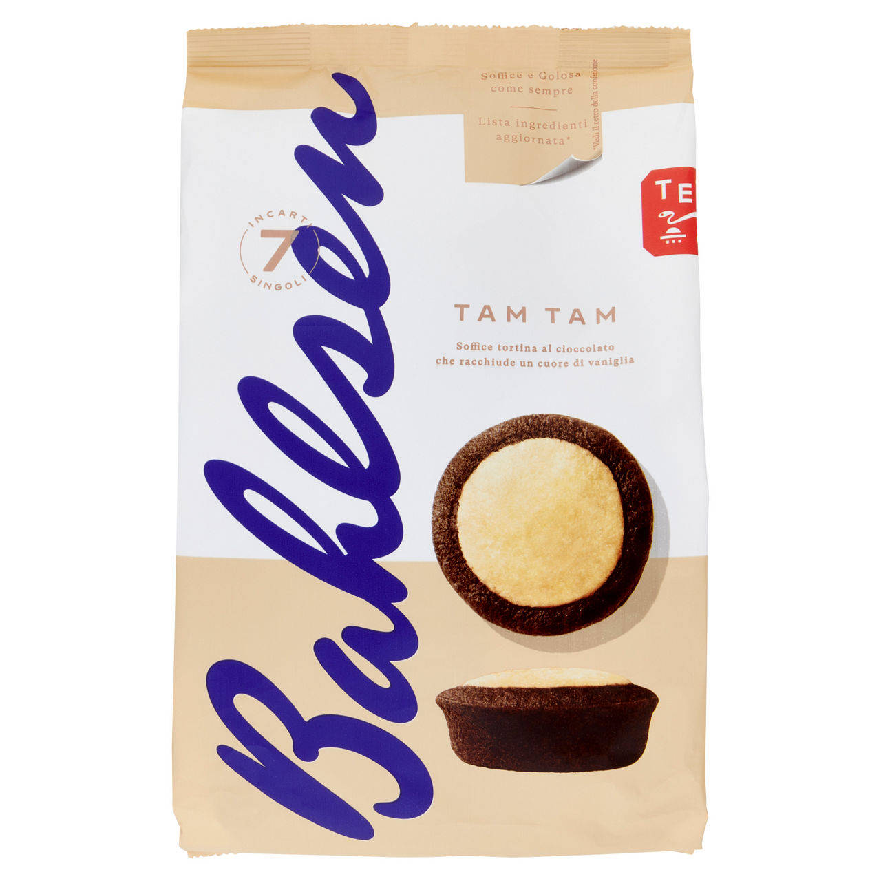 Tortine al cioccolato con cuore di vaniglia 7 pz - Immagine 01