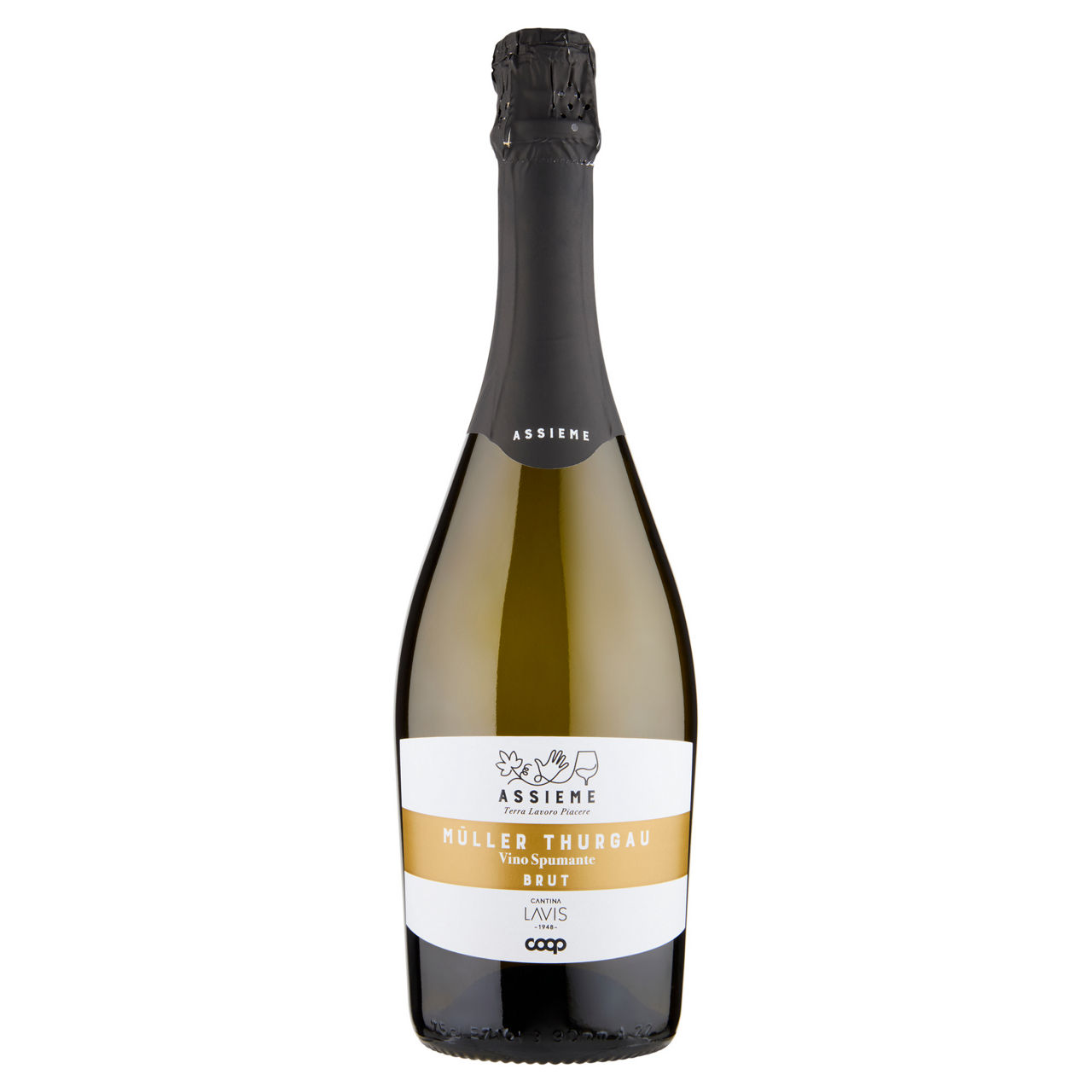 Spumante brut muller thurgau vino spumante brut assieme coop ml 750 - Immagine 01