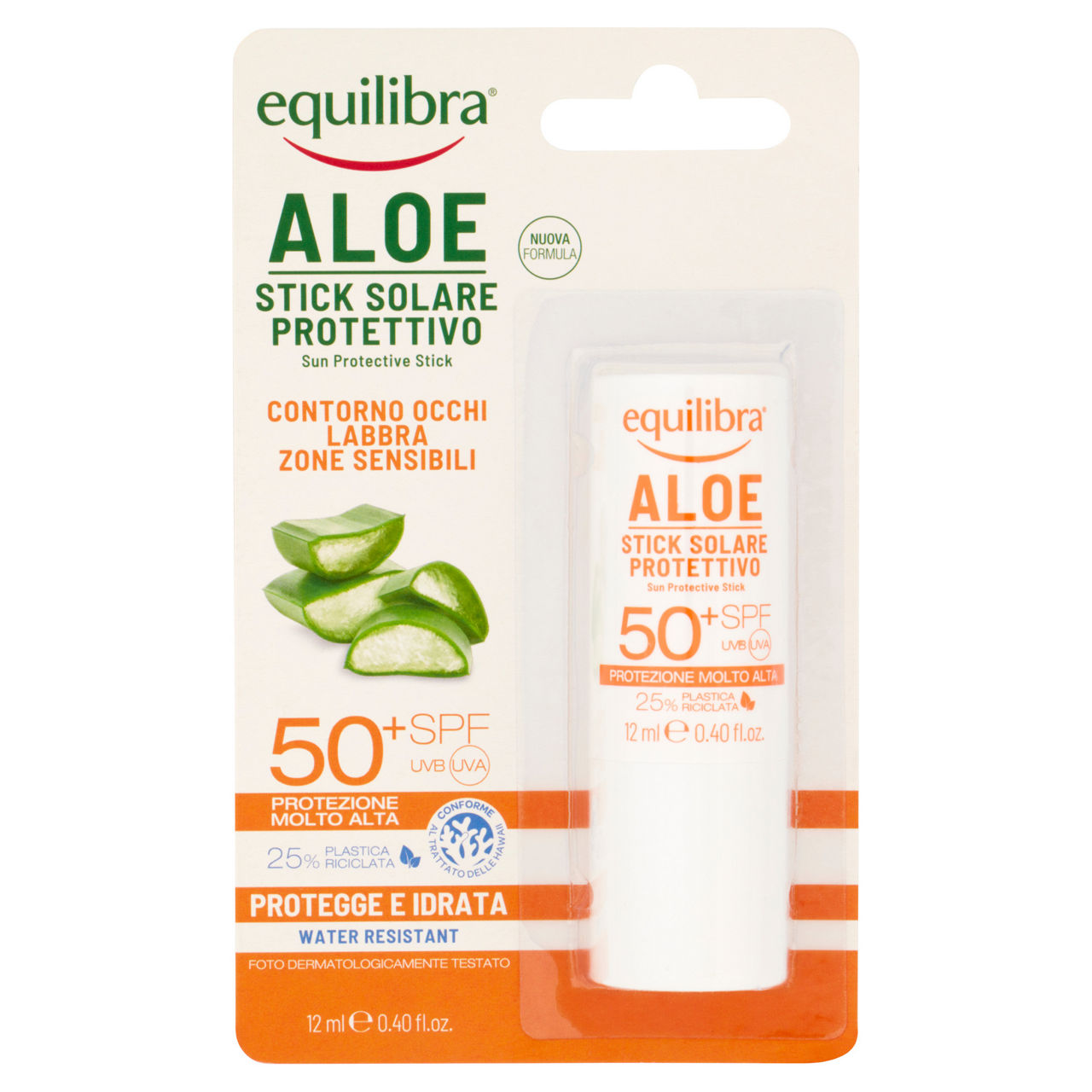 Stick solare protettivo aloe SPF 50+ ml 12