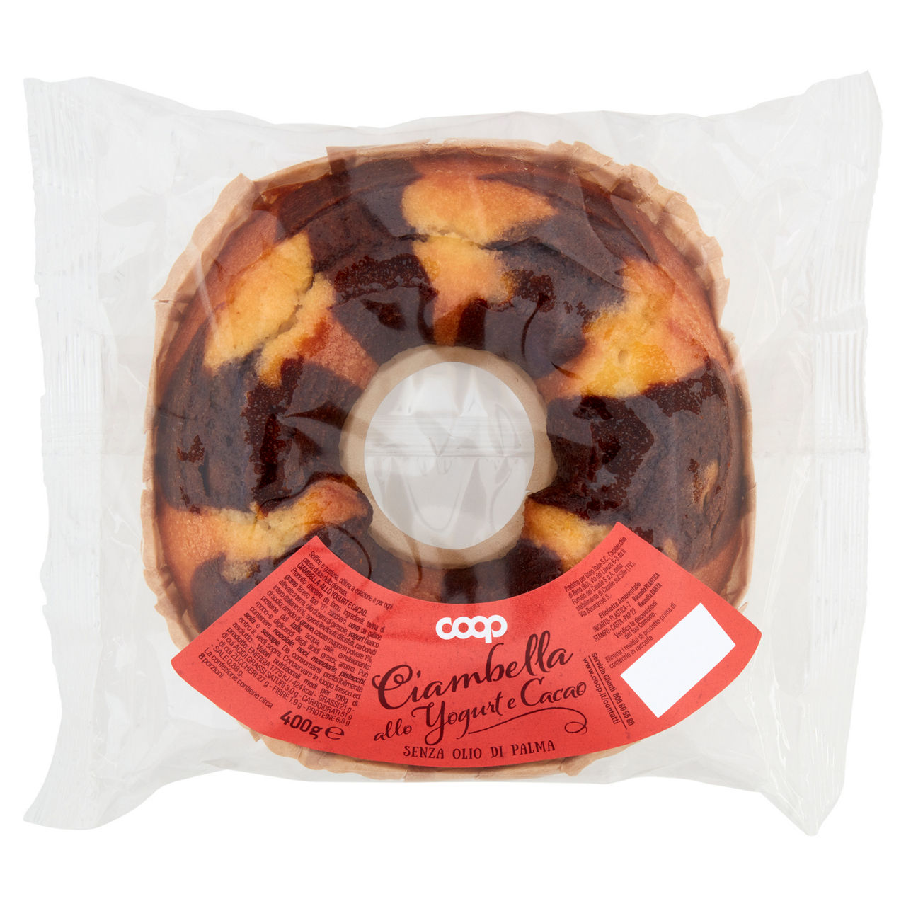 Ciambella allo yogurt e cacao 400 gr