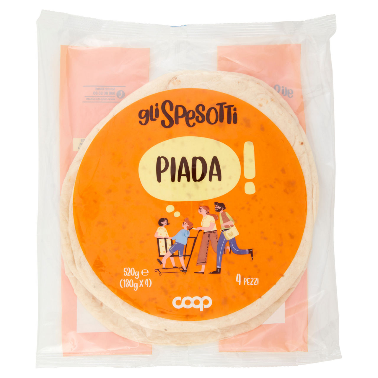 Piada 4 pz 520 gr - Immagine 01