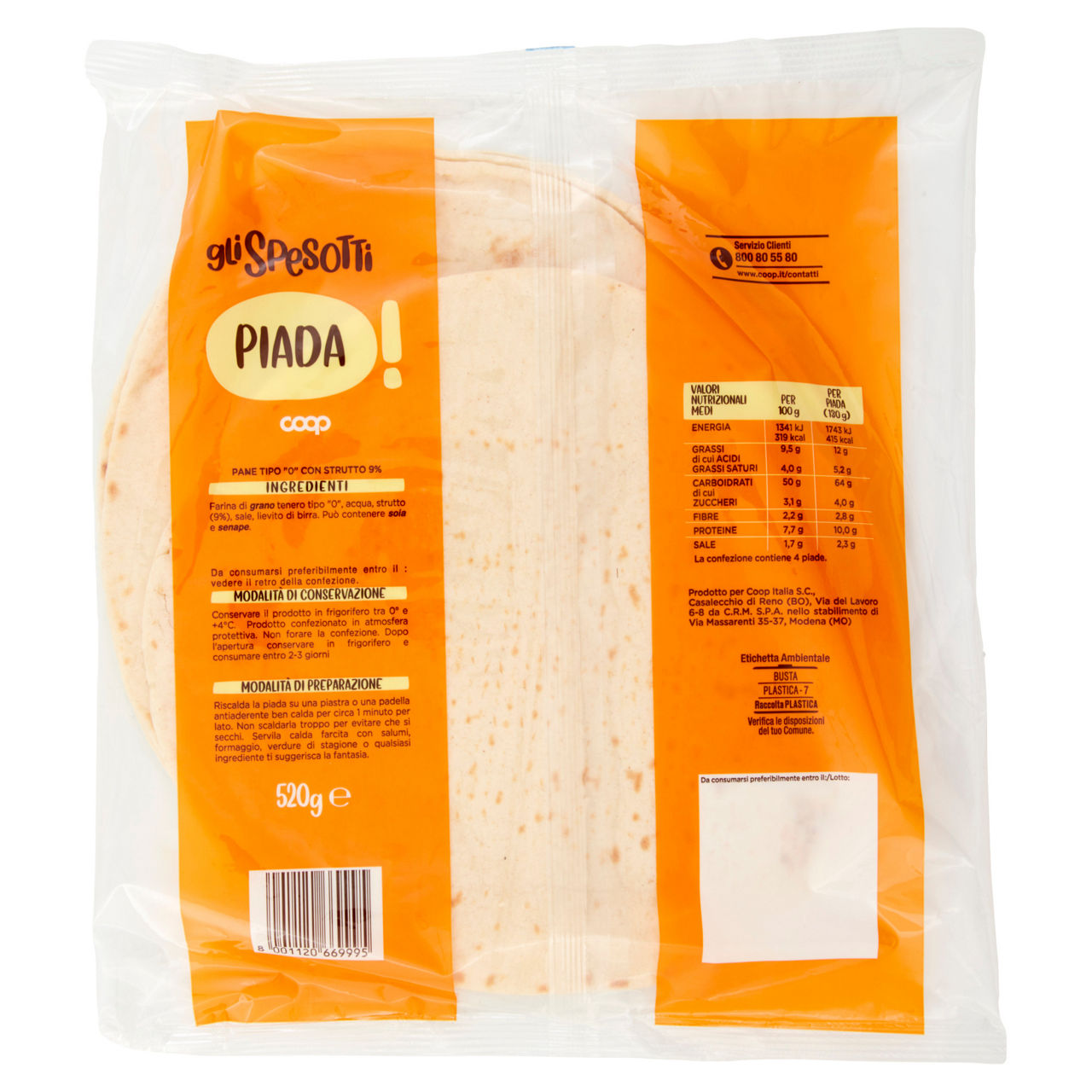 Piada 4 pz 520 gr - Immagine 41