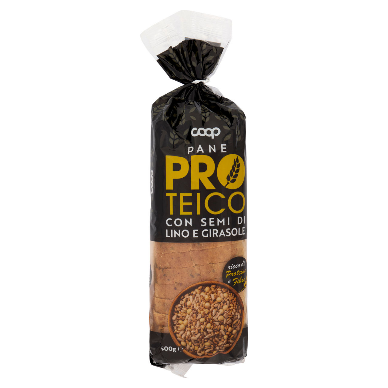 Pane a fette proteico con semi di lino e girasole coop g 400 - Immagine 01