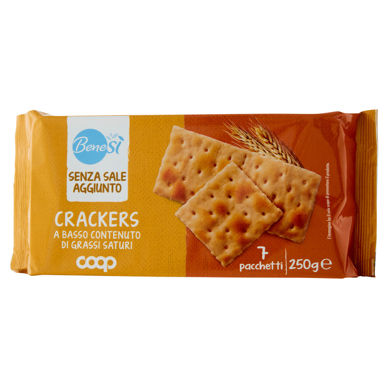 Crackers senza sale aggiunto benesì coop g250 - Immagine 01