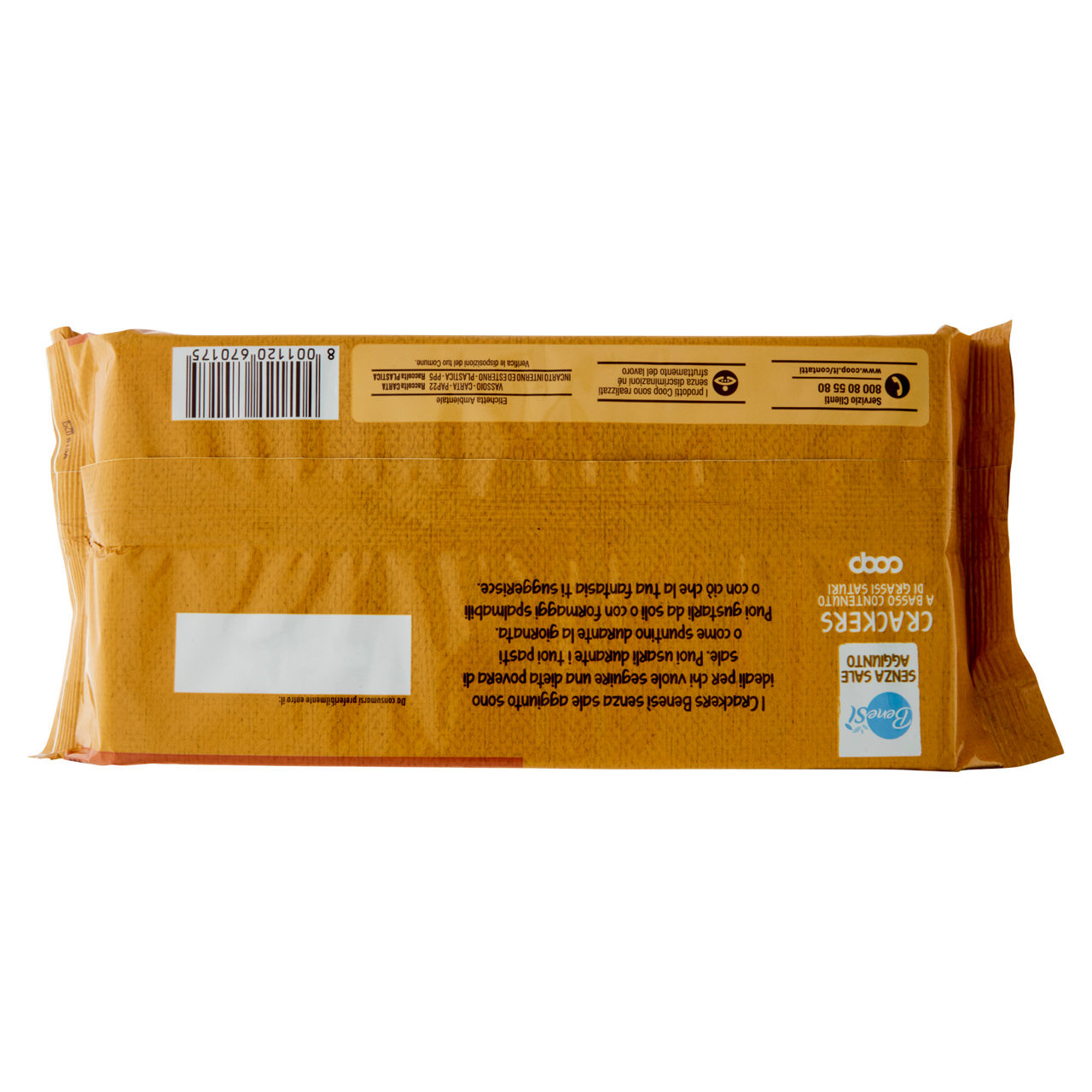 Crackers senza sale aggiunto benesì coop g250 - Immagine 11