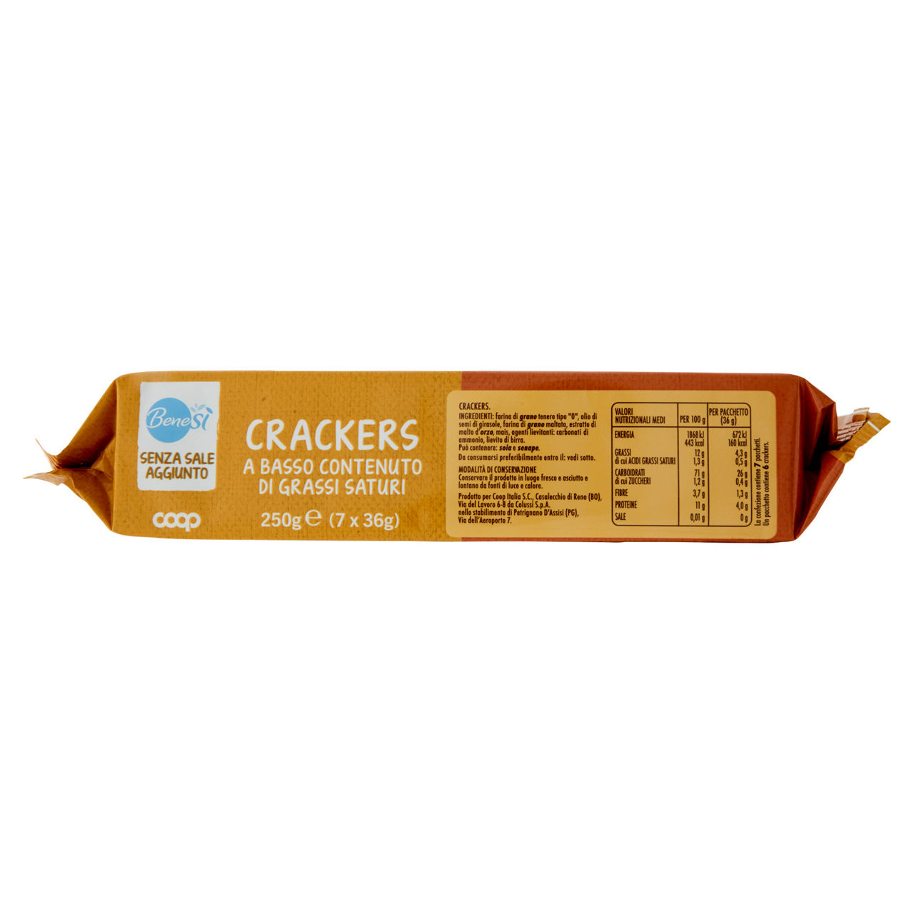 Crackers senza sale aggiunto benesì coop g250 - Immagine 21