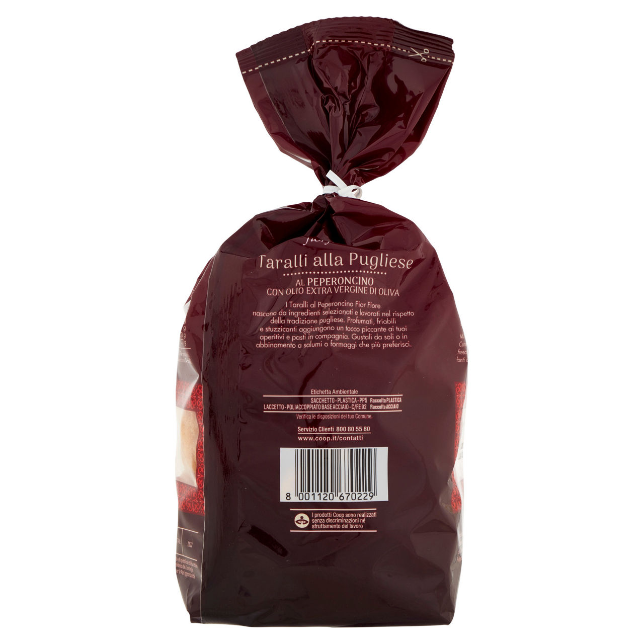 Taralli alla pugliese al peperoncino con olio extra vergine di oliva 400 gr - Immagine 51