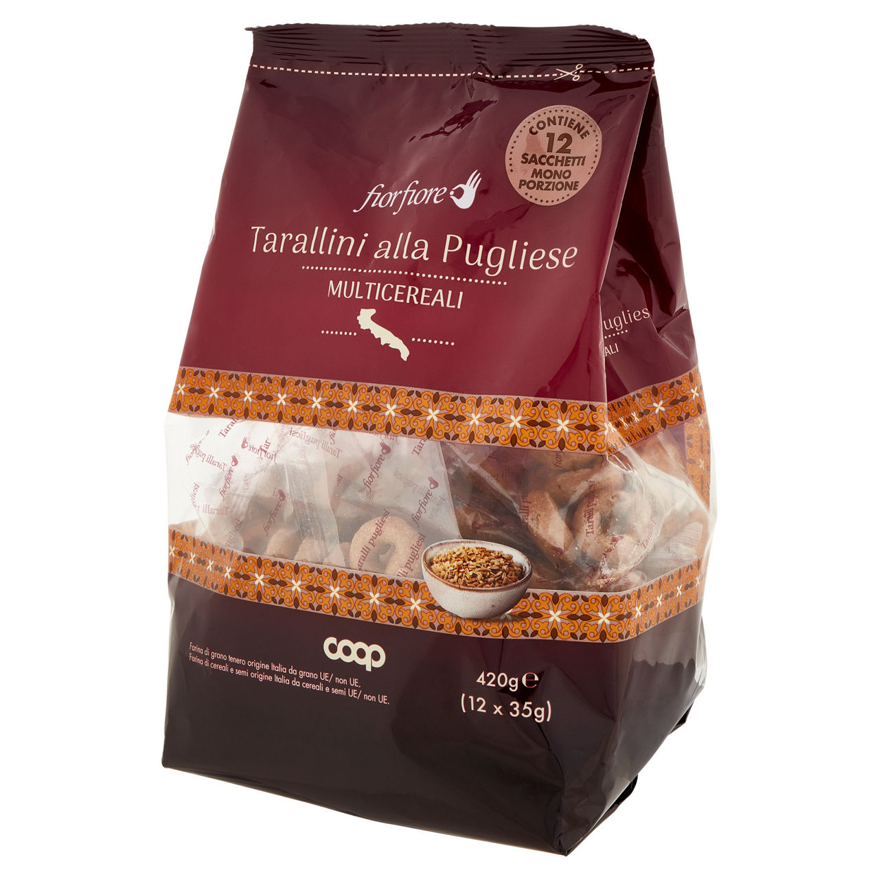 Tarallini alla pugliese multicereali 12 monoporzioni mpk fior fiore coop g420 - Immagine 31
