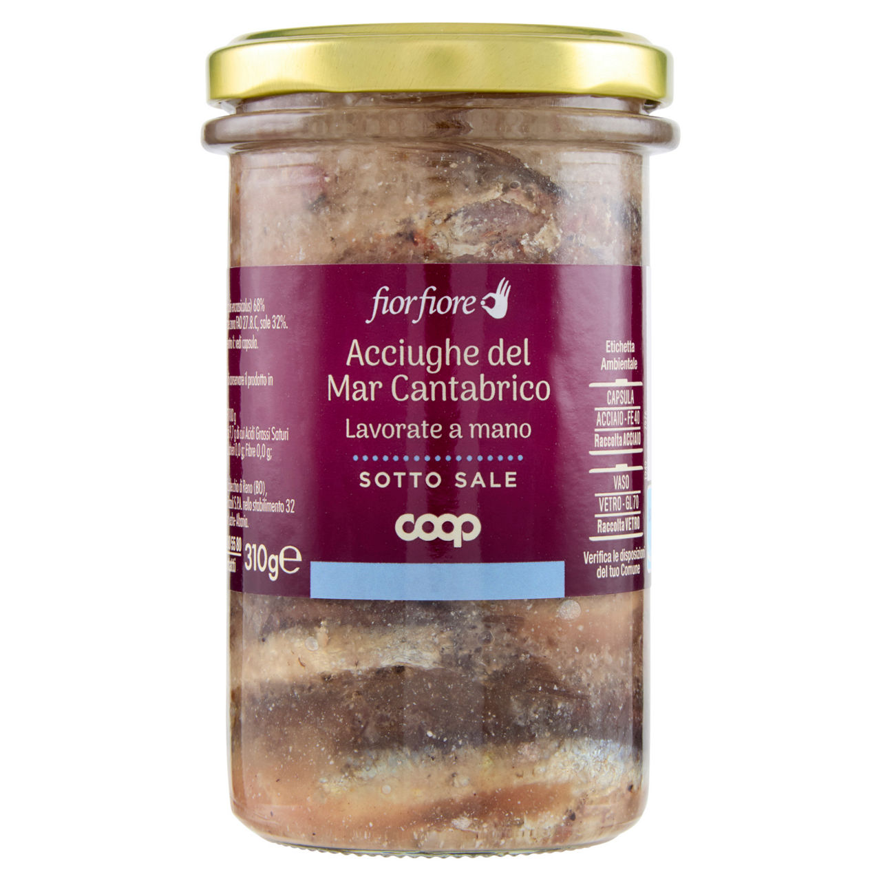 Acciughe del cantabrico sotto sale 310 gr - Immagine 01