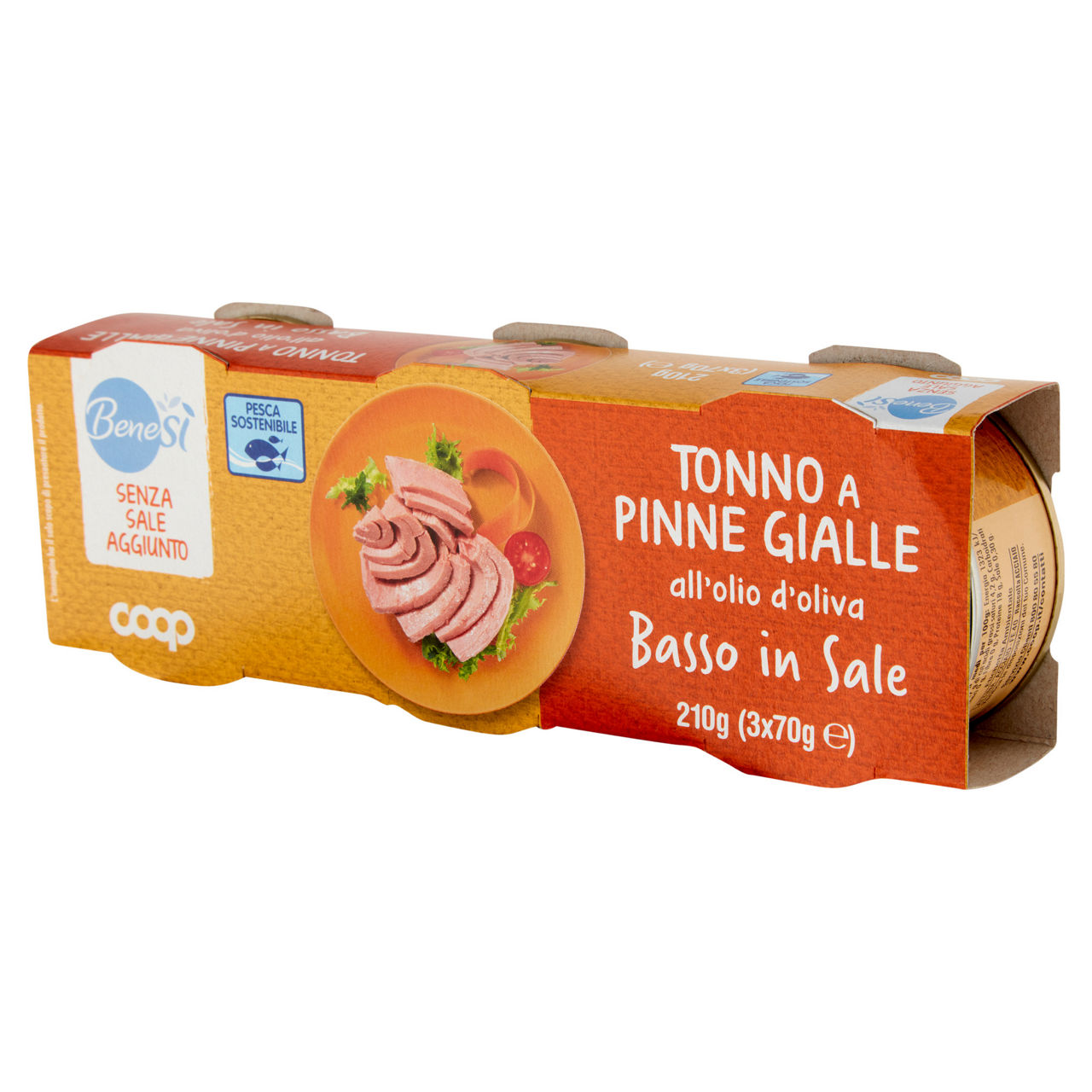 Tonno a basso contenuto di sale olio oliva bene sì coop g 70x3 - Immagine 61