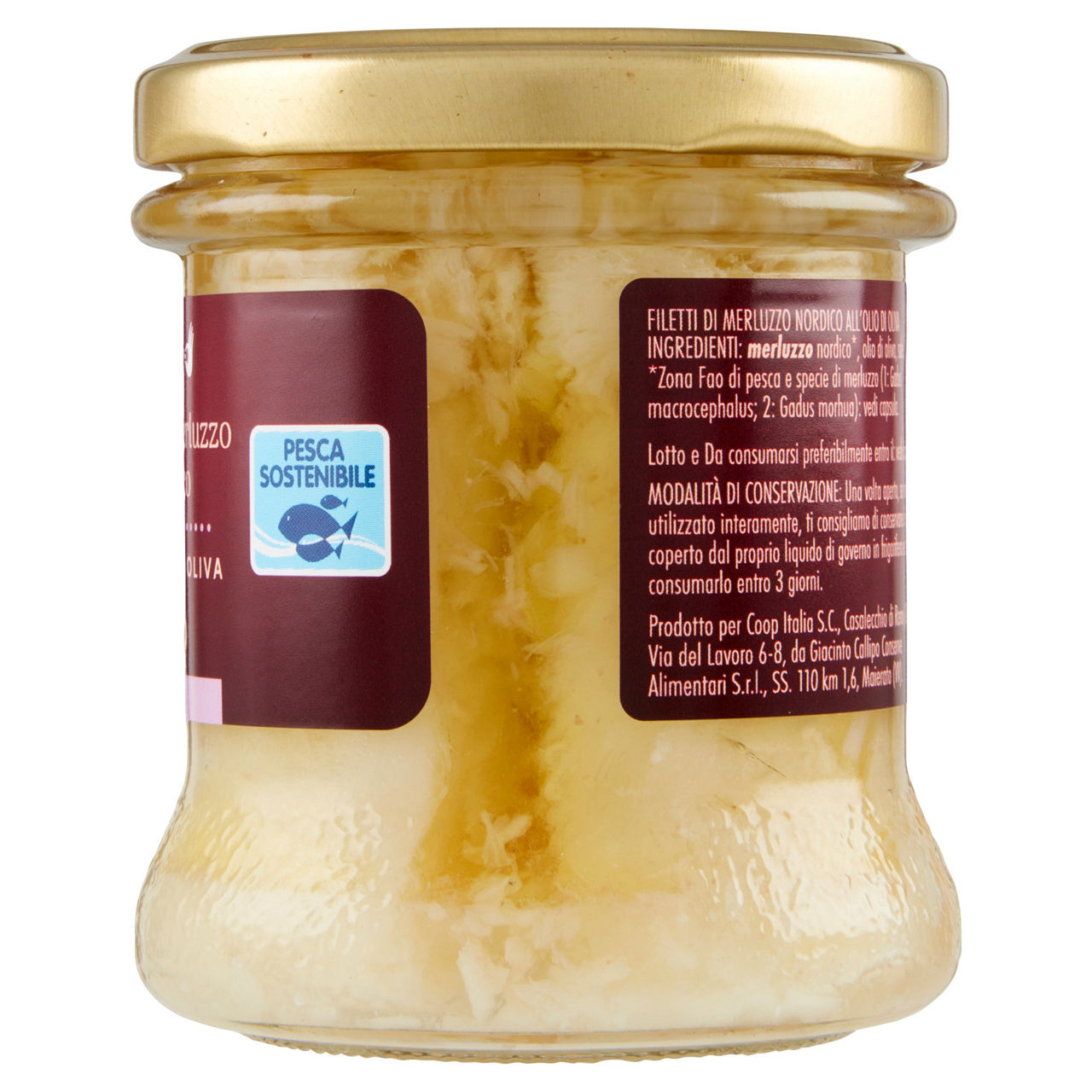 Filetti di merluzzo nordico all'olio di oliva 150 gr - Immagine 41