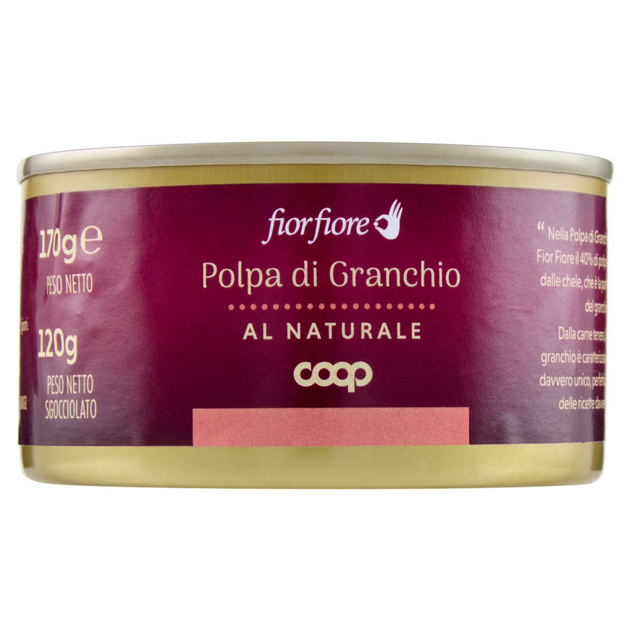 Polpa di granchio al naturale 170 gr - Immagine 01
