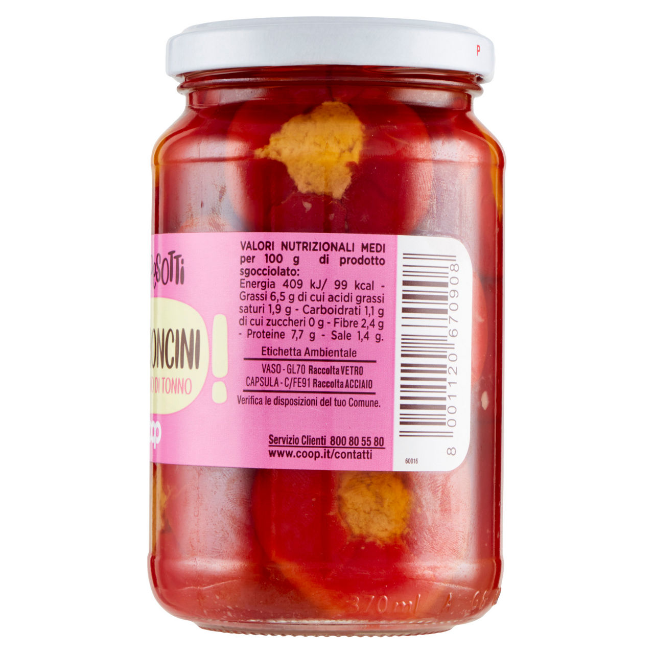 Peperoncini al tonno spesotti coop vaso vetro g 330 sgocc g240 - Immagine 21