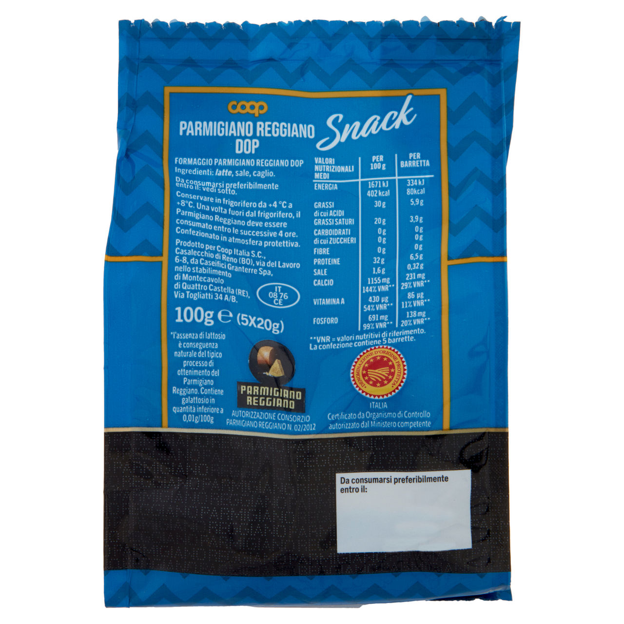 Snack di Parmigiano Reggiano DOP 5 pz 100 gr - Immagine 61