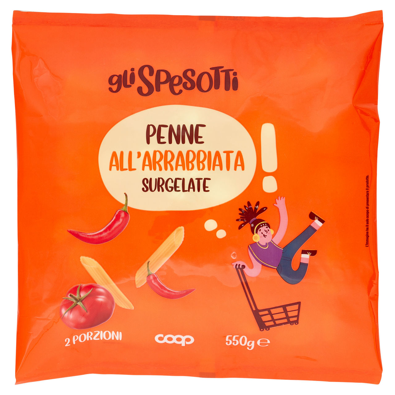 Penne all'Arrabbiata surgelate 550 gr - Immagine 01