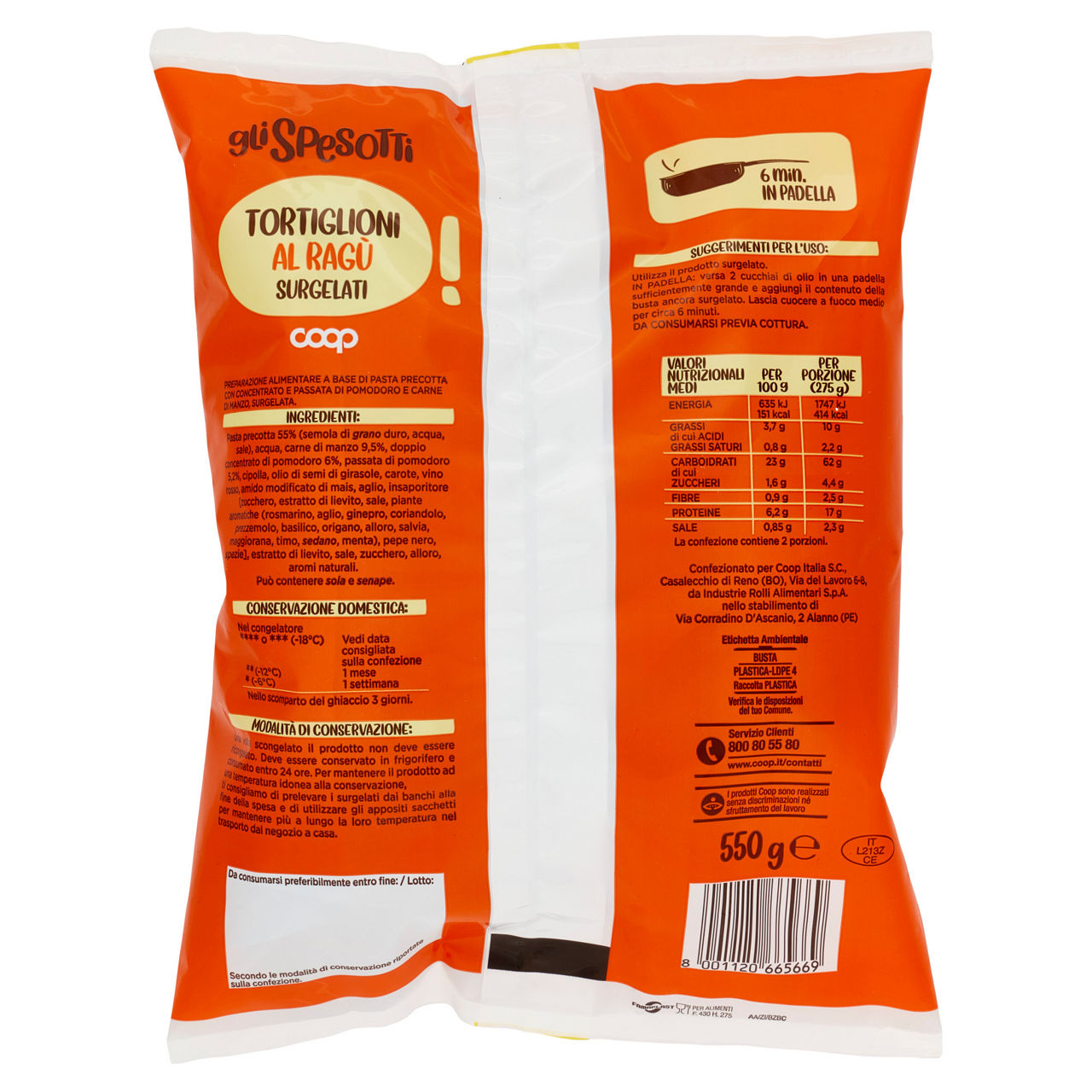 Tortiglioni al ragù surgelati 550 gr - Immagine 21