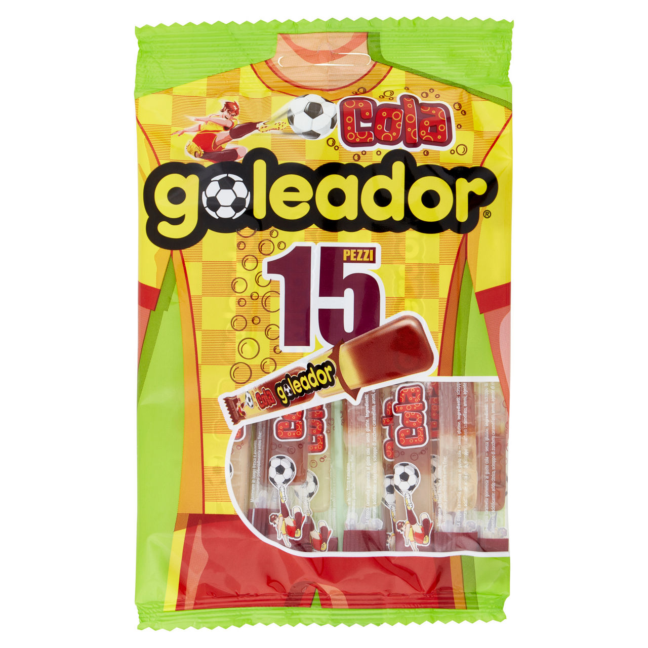 Caramelle goleador gusto cola 15 pz 120 gr - Immagine 01