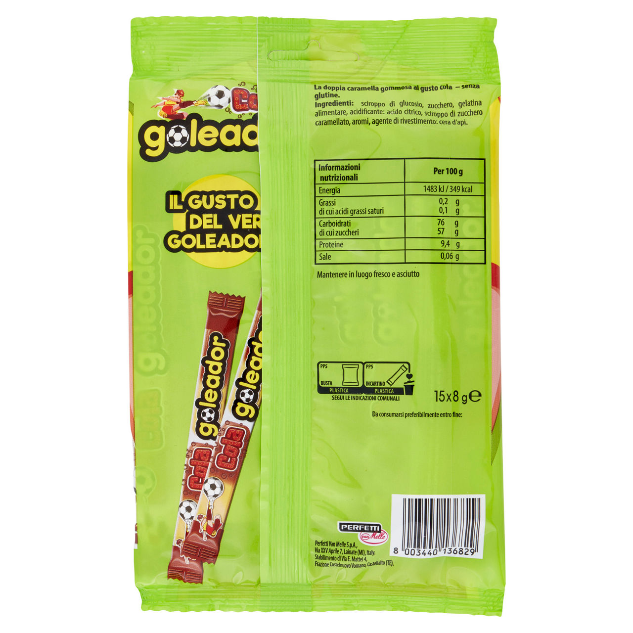 Caramelle goleador gusto cola 15 pz 120 gr - Immagine 41