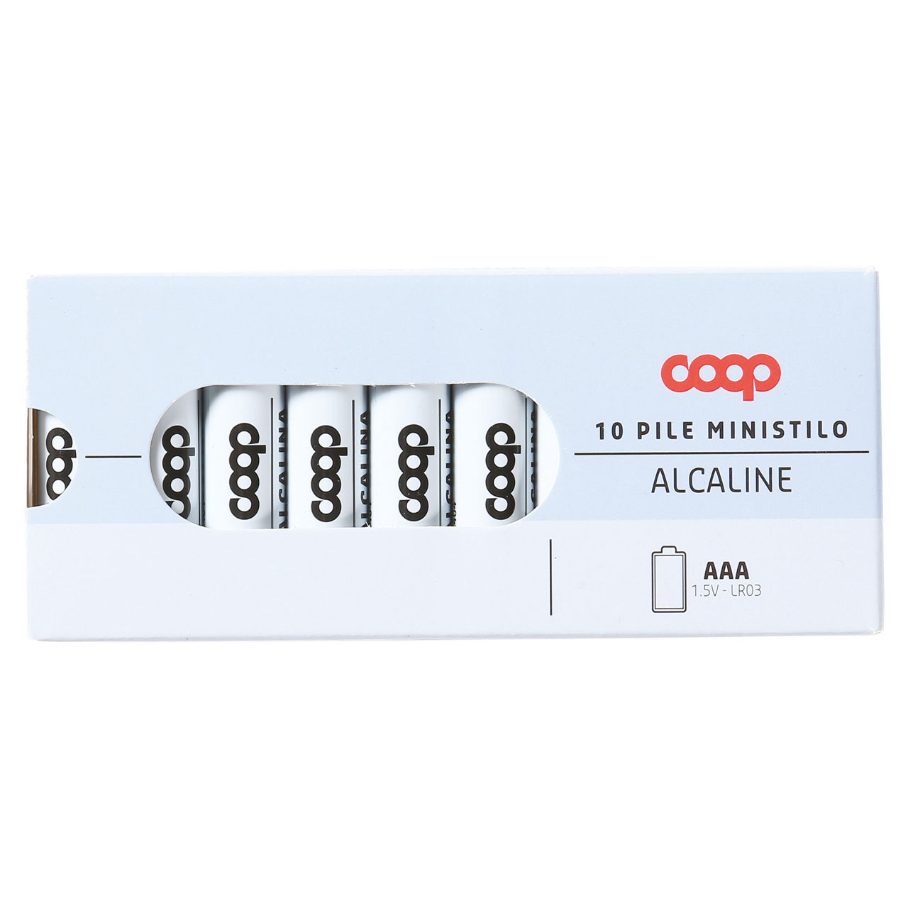 10 pile ministilo coop aaa lr03 alcaline