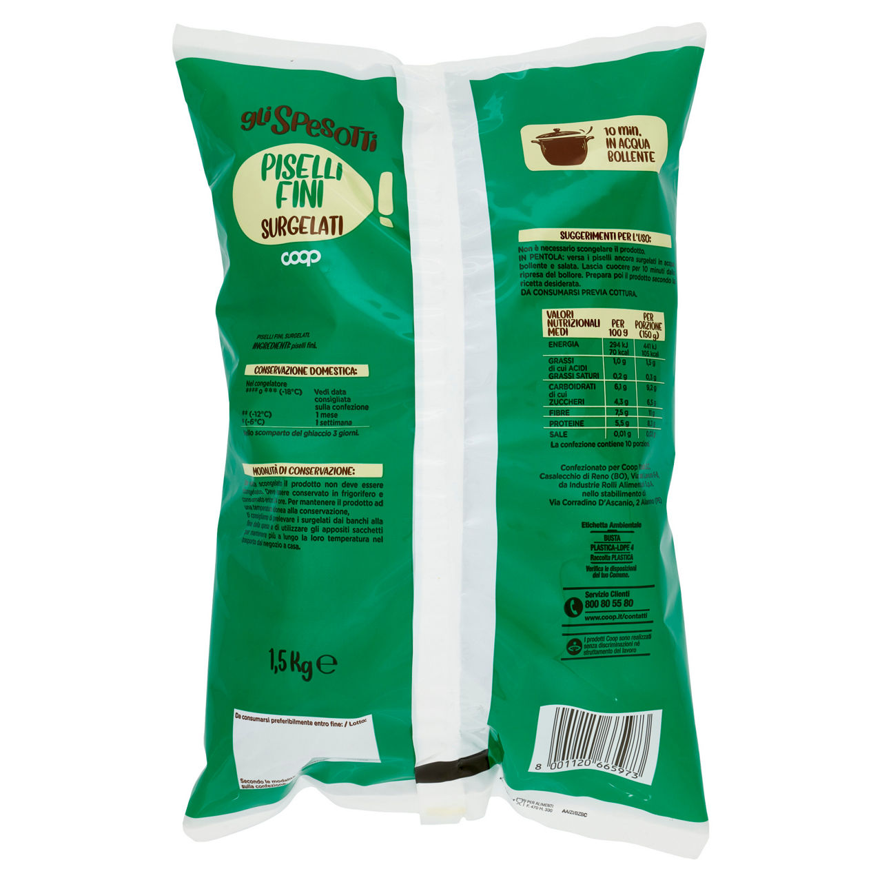 Piselli fini surgelati 1,5 kg - Immagine 41