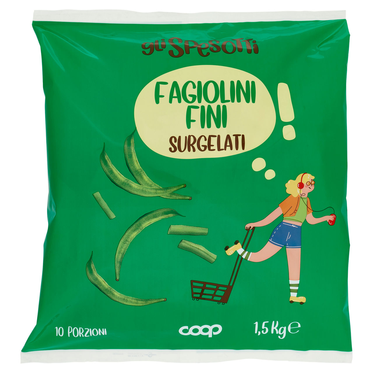 Fagiolini fini surgelati 1,5 kg