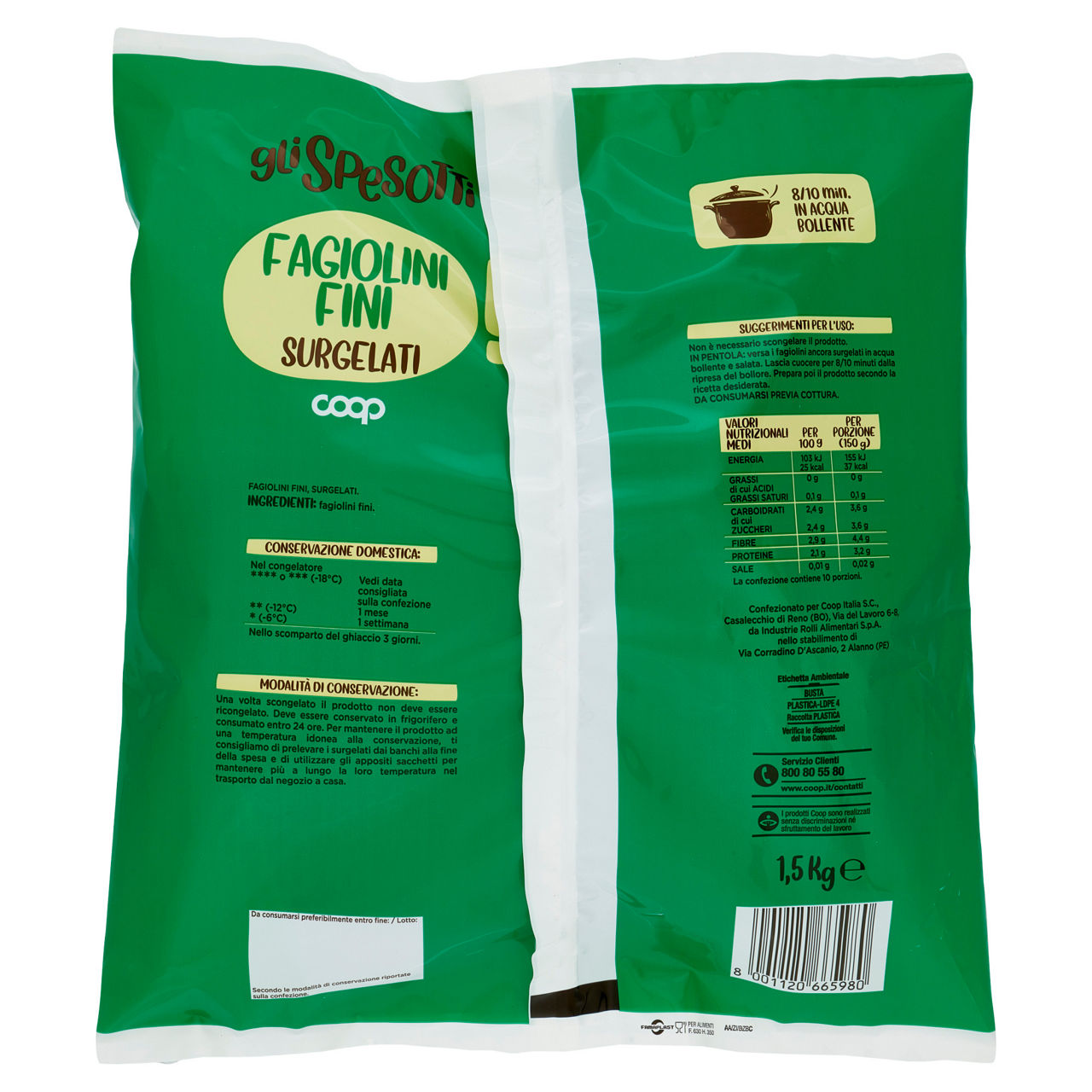 Fagiolini fini surgelati 1,5 kg - Immagine 41