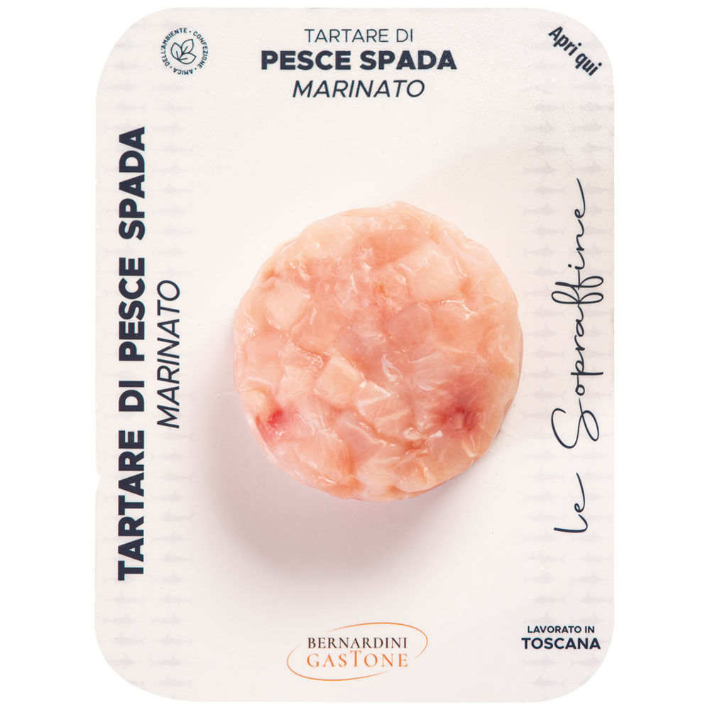 Tartare di pesce spada marinato 100 gr
