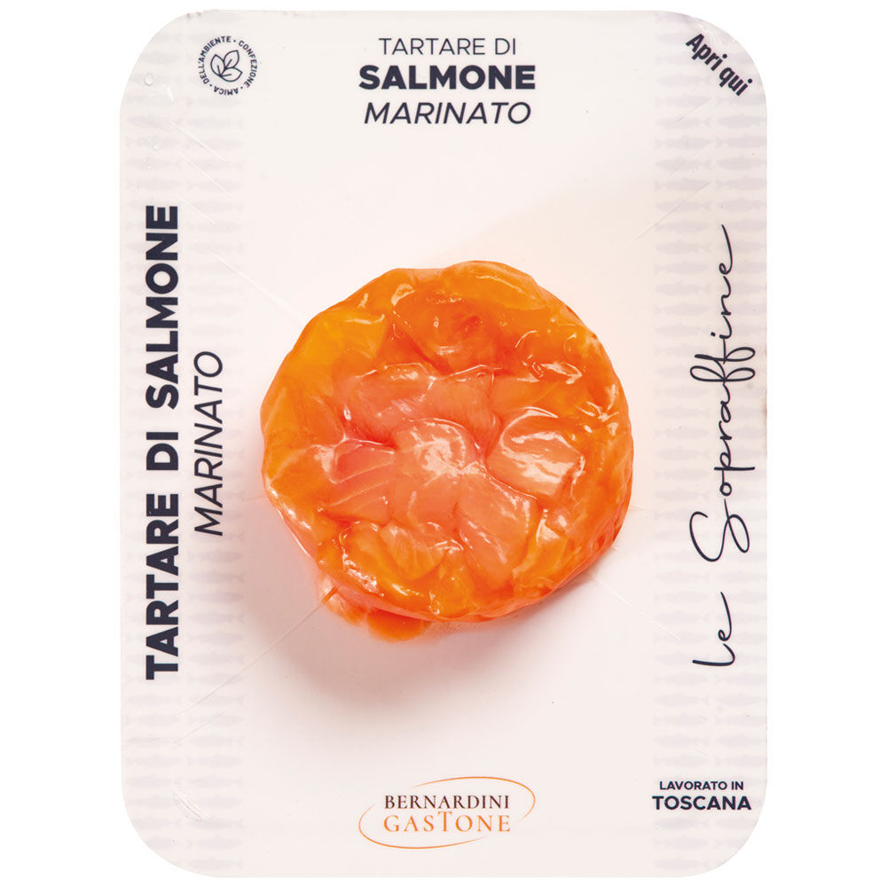 Tartare di salmone marinato 100 gr