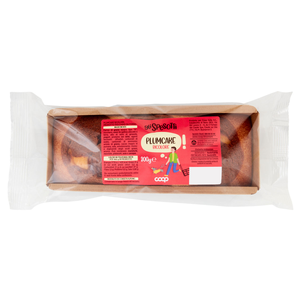 Plumcake bicolore gli spesotti coop g300 - Immagine 01