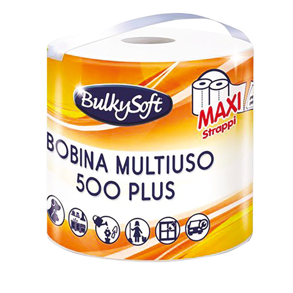 Bobina multiuso 2 veli 500 maxi strappi