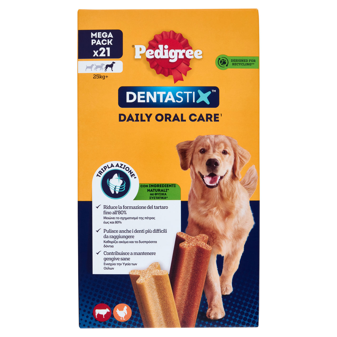Snack cane pedigree dentastix large scatola pz 21 x g 810 - Immagine 01