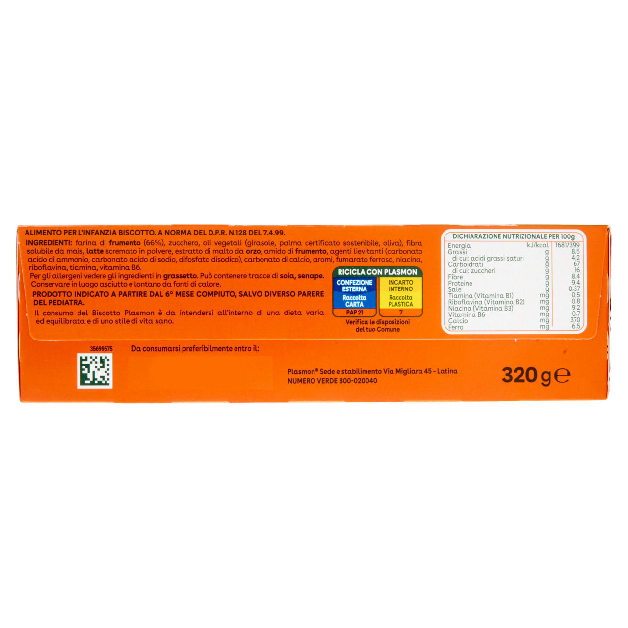Biscotto -30% zuccheri 320 gr - Immagine 51