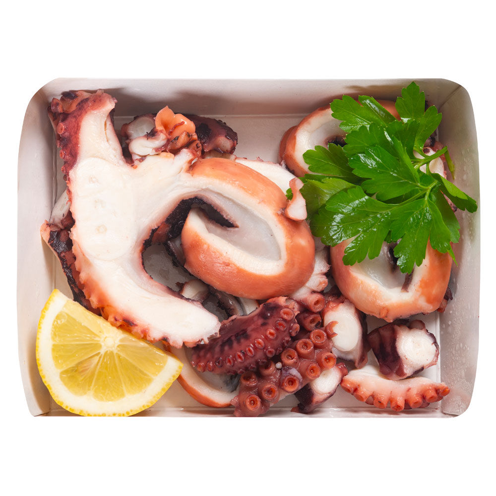 Insalata di polpo con limone e prezzemolo