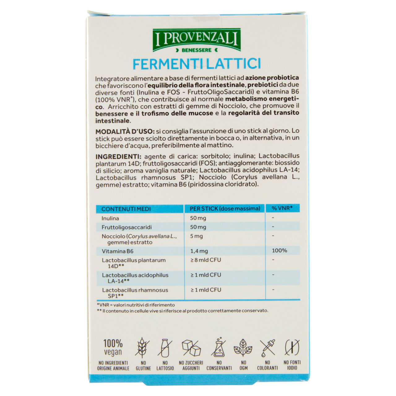 INTEGRATORE FERMENTI LATTICI 10 STICK I PROVENZALI - Immagine 31