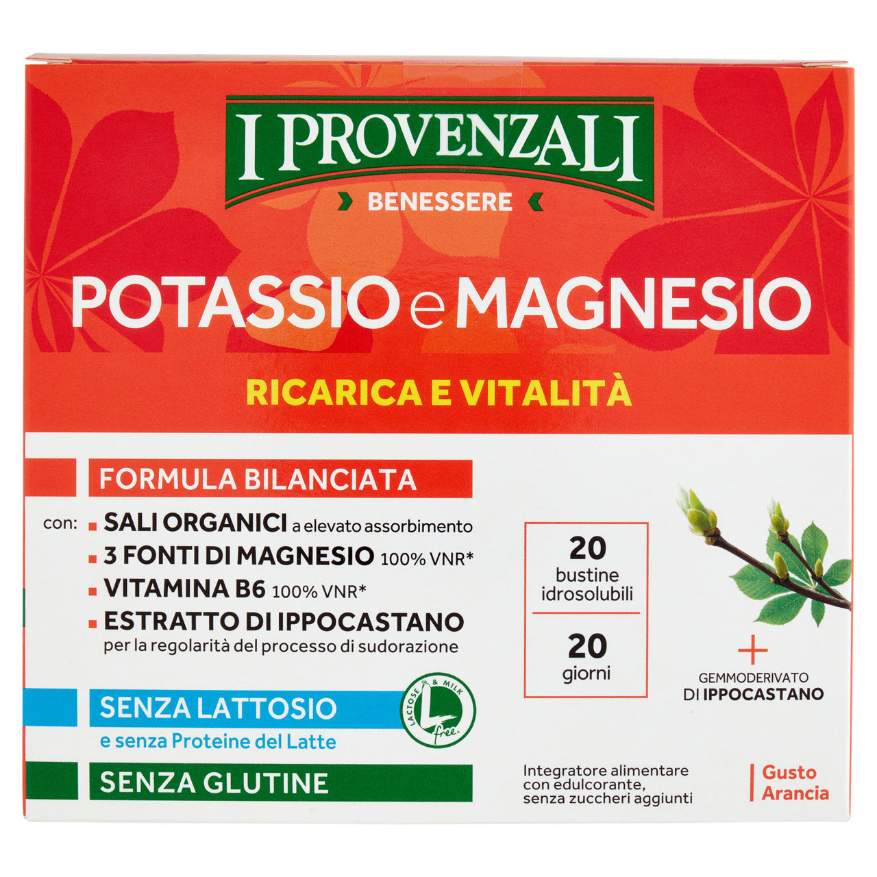 Integratore potassio e magnesio 20buste i provenzali - Immagine 01