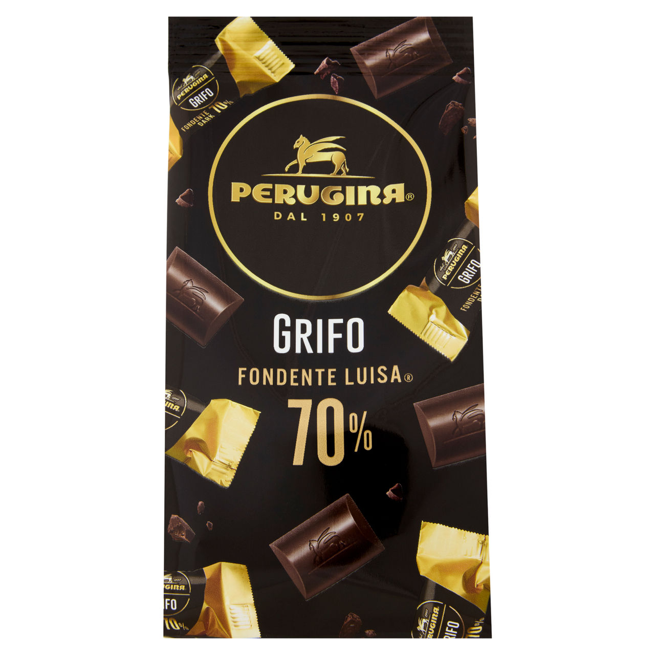 Cioccolatini grifo al cioccolato fondente extra 70% 180 gr