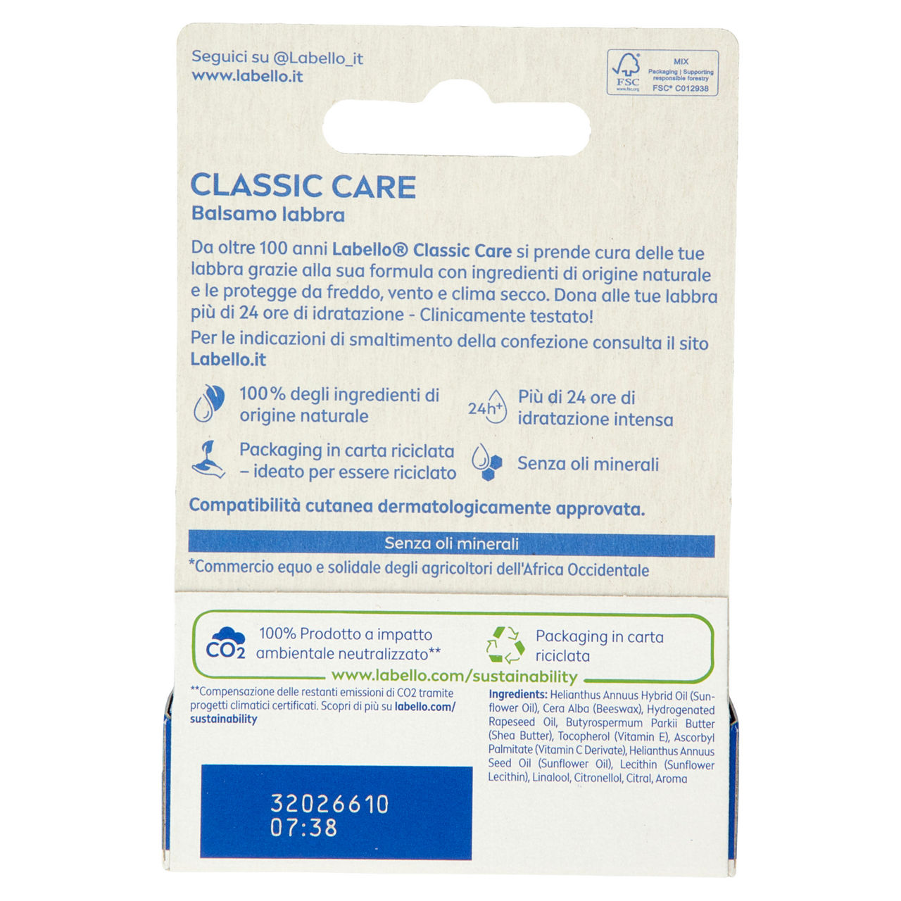 Labello balsamo labbra classic care ml 5,5 pz.1 - Immagine 11