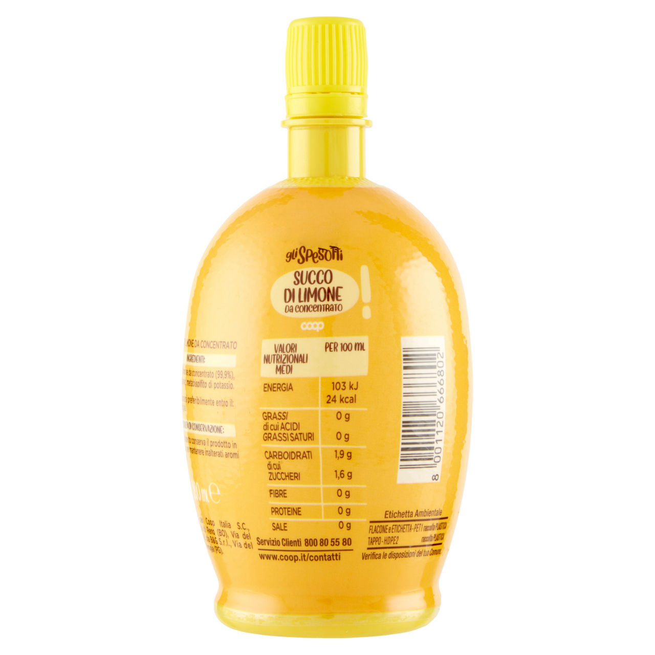 Succo di limone da concentrato gli spesotti coop flacone ml 200 - Immagine 21