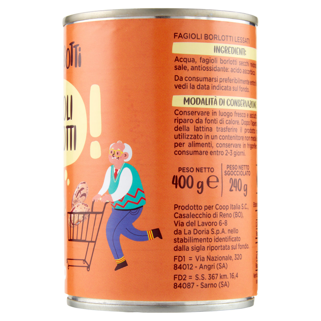 Fagioli borlotti gli spesotti coop latta g400 sgocc.g240 - Immagine 31
