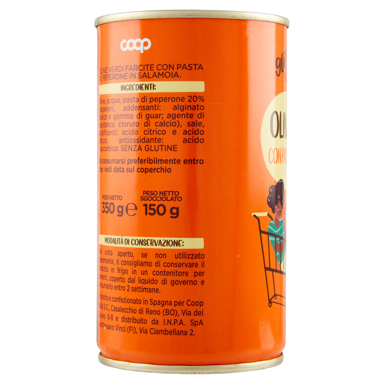 Olive verdi farc.con pasta di peper.in salam gli spesotti coop g350 sgocc.g150 - Immagine 41