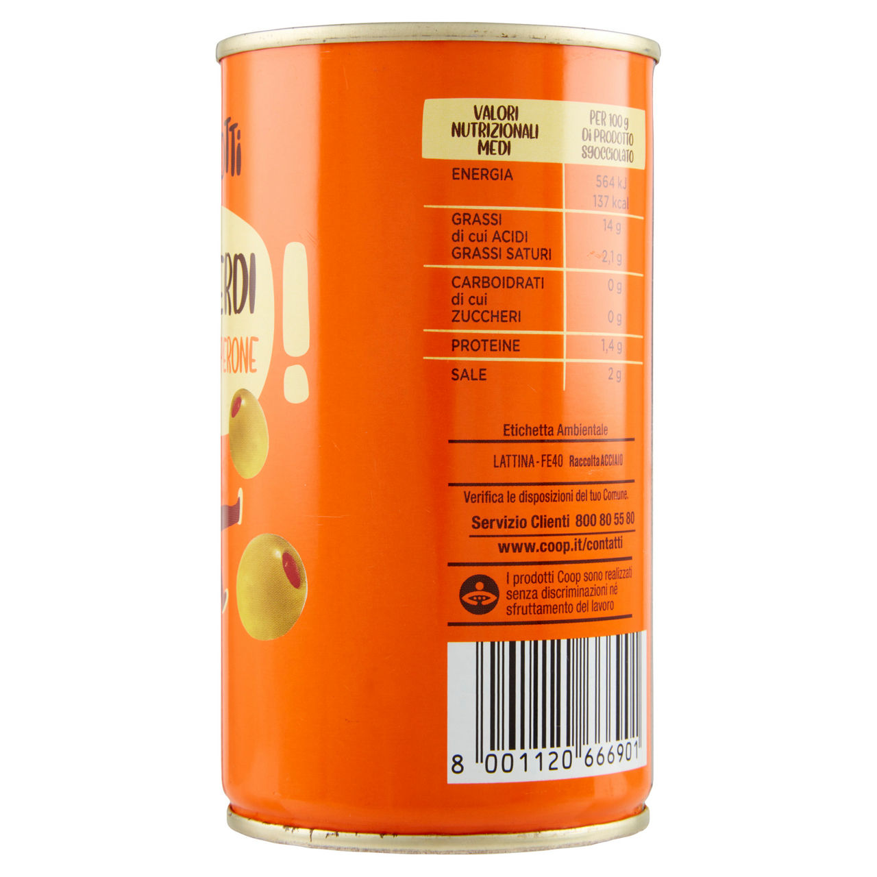 Olive verdi farc.con pasta di peper.in salam gli spesotti coop g350 sgocc.g150 - Immagine 31