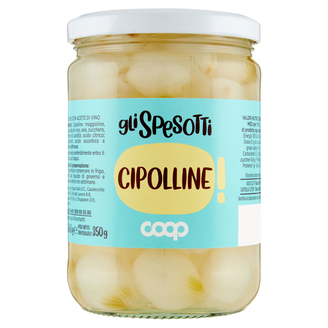 Cipolline in aceto di vino 560 gr