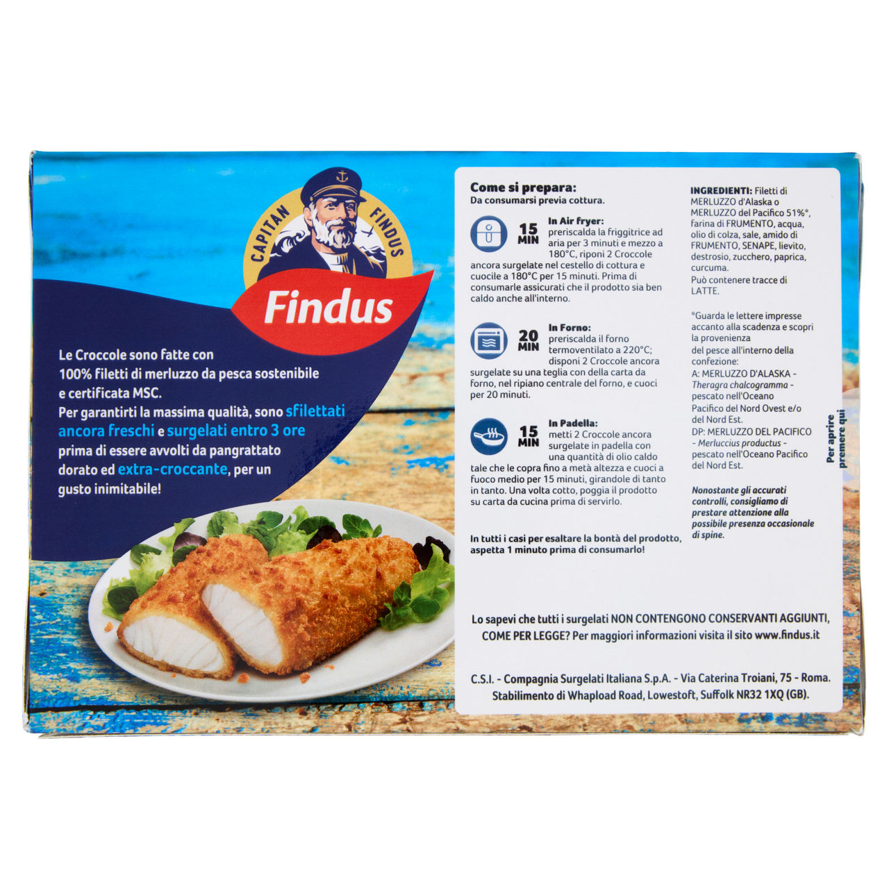 Croccole di merluzzo d'Alaska extra croccanti surgelate 540 gr - Immagine 111